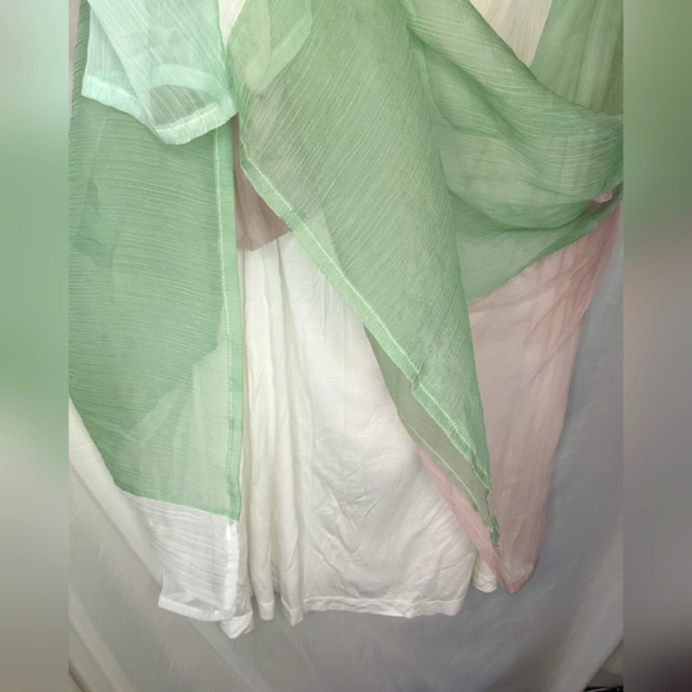 Chelsea & Theodore Pastel Boho Maxi Skirt, Small - Picture 8 of 8